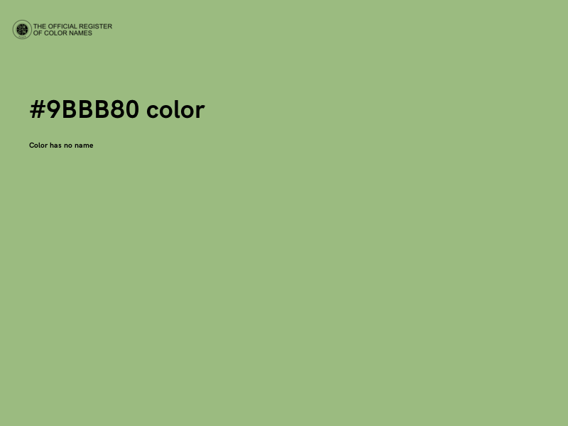 #9BBB80 color image