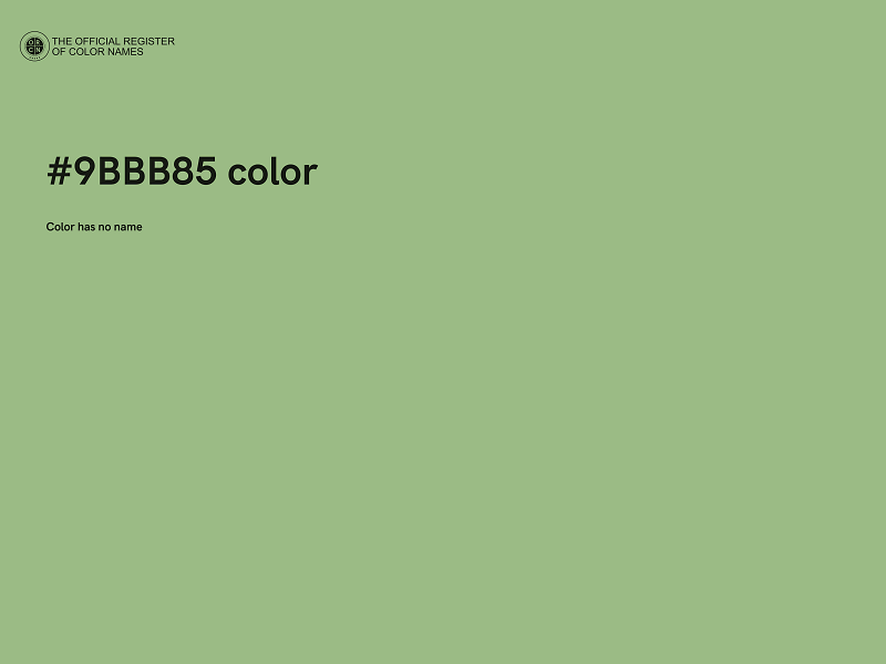 #9BBB85 color image