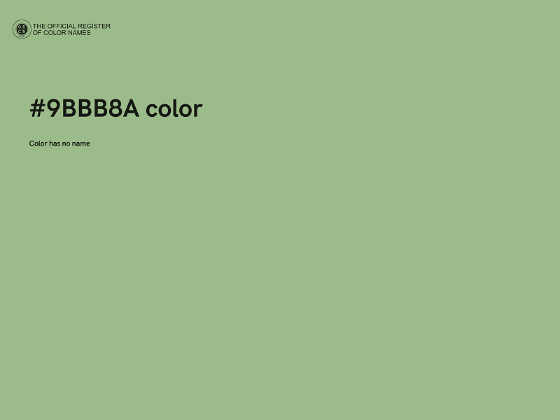 #9BBB8A color image