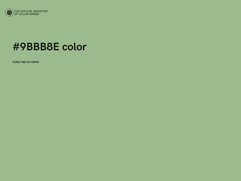 #9BBB8E color image