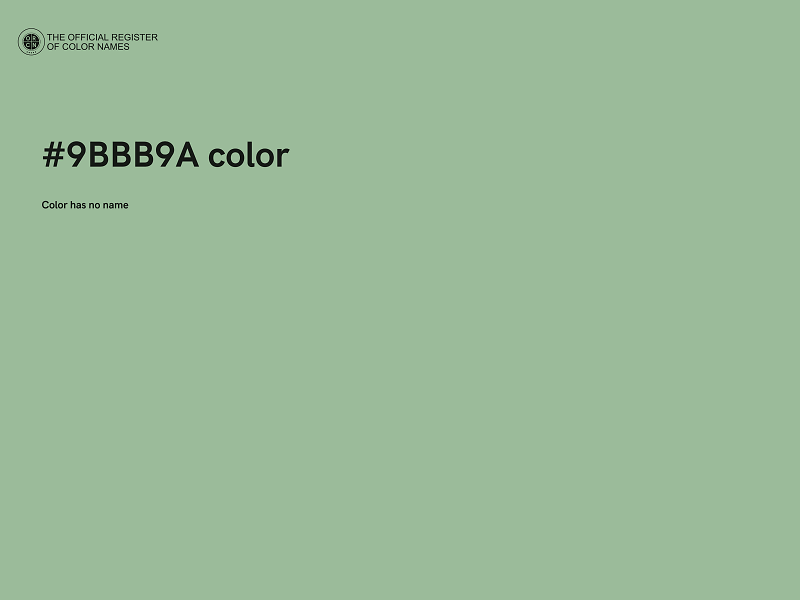 #9BBB9A color image