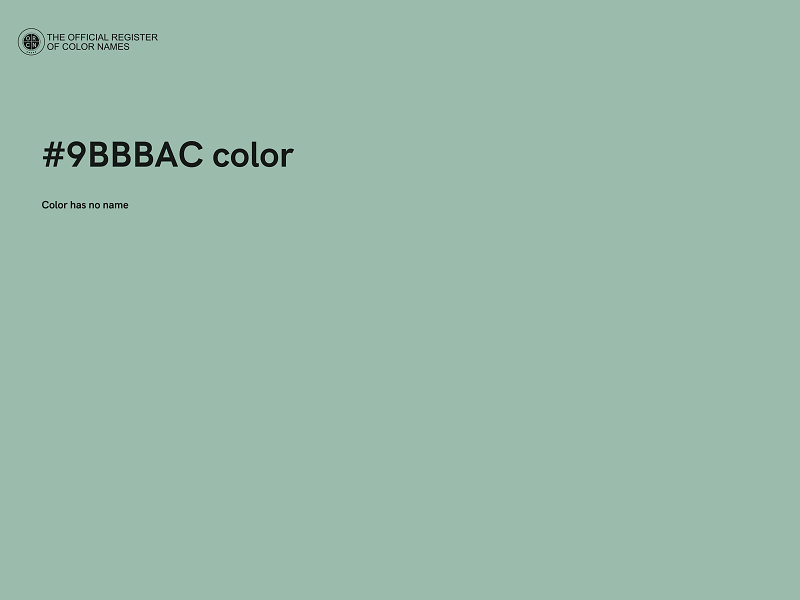 #9BBBAC color image