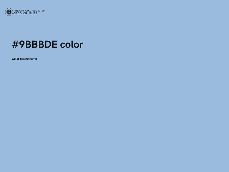 #9BBBDE color image