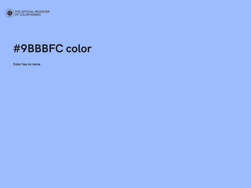 #9BBBFC color image