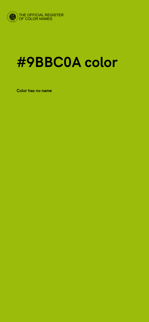 #9BBC0A color image