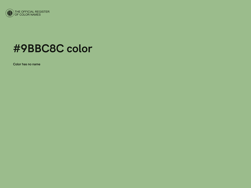 #9BBC8C color image