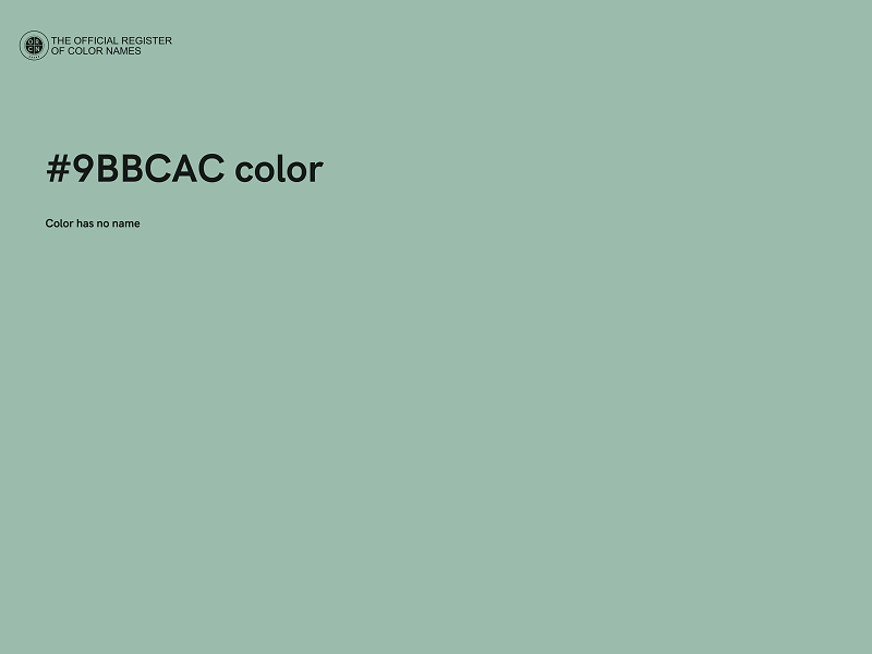 #9BBCAC color image