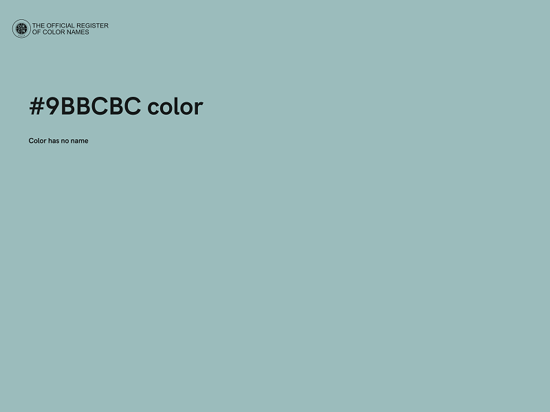 #9BBCBC color image