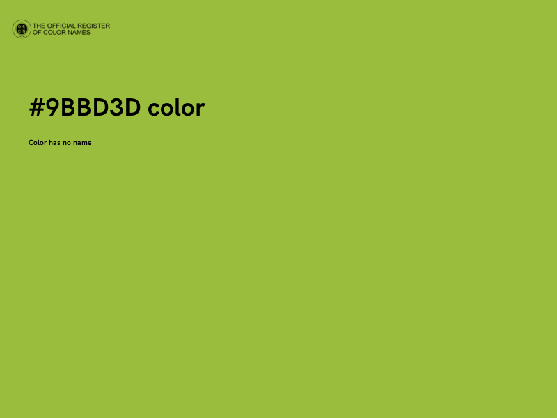 #9BBD3D color image