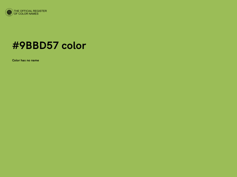 #9BBD57 color image