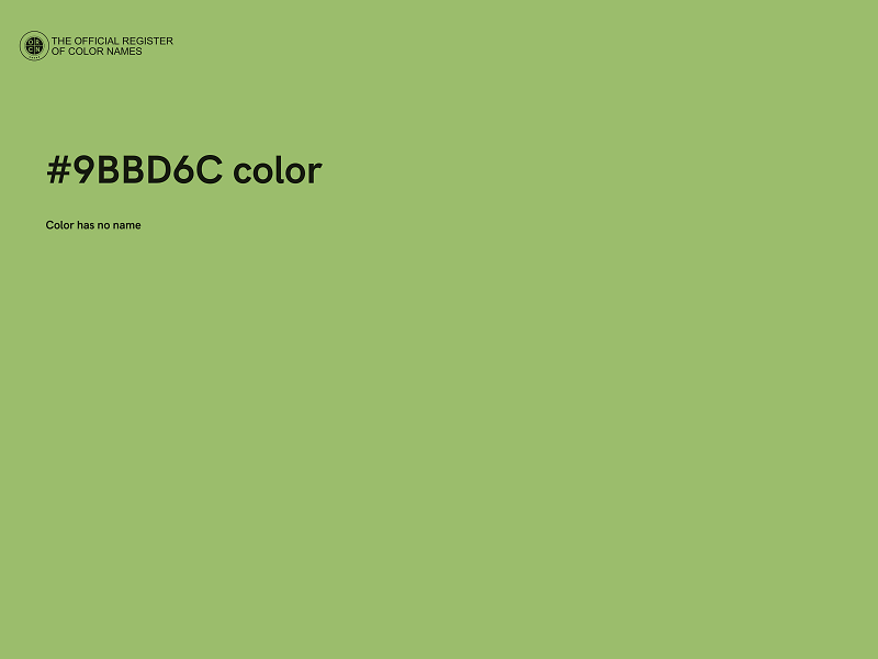 #9BBD6C color image