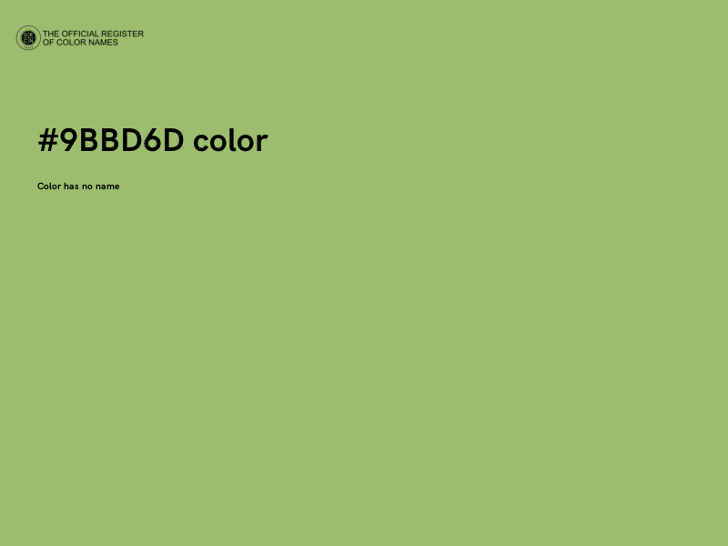 #9BBD6D color image