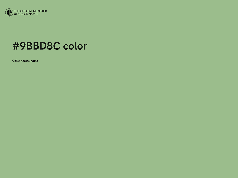 #9BBD8C color image