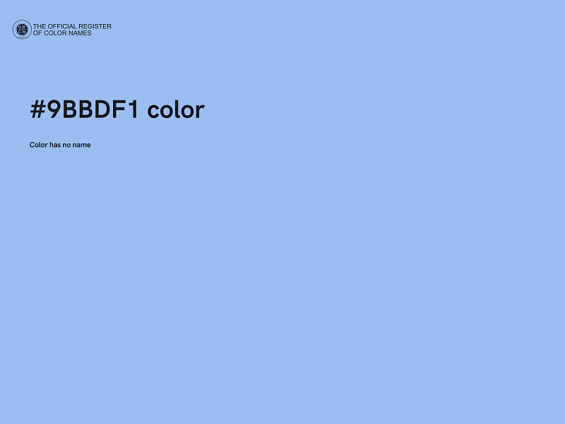 #9BBDF1 color image