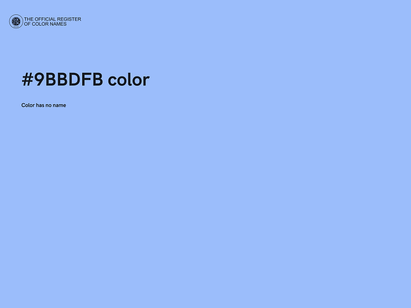 #9BBDFB color image