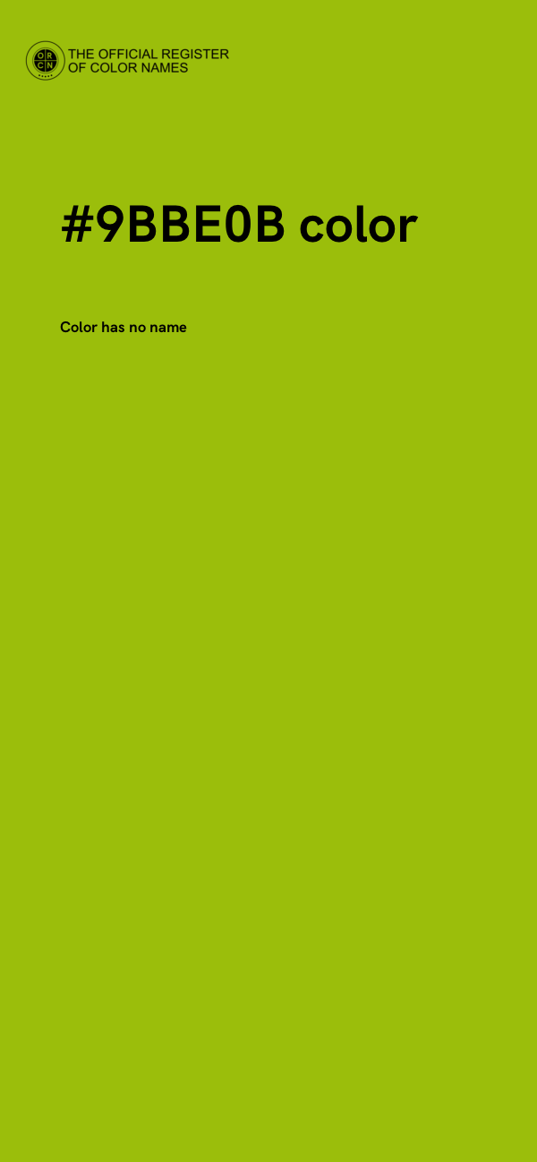 #9BBE0B color image