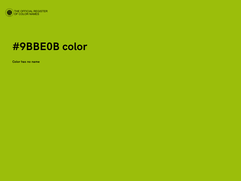 #9BBE0B color image