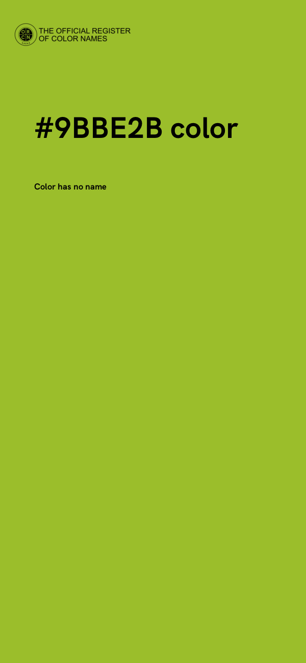 #9BBE2B color image