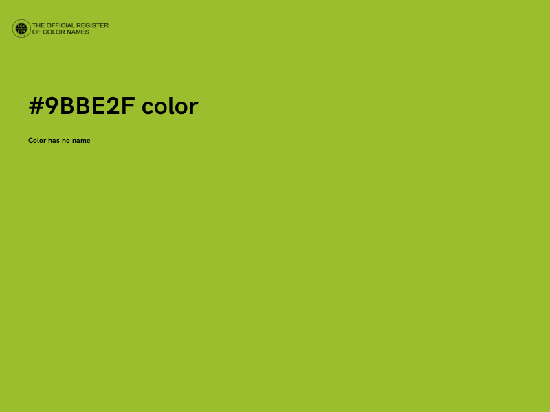 #9BBE2F color image