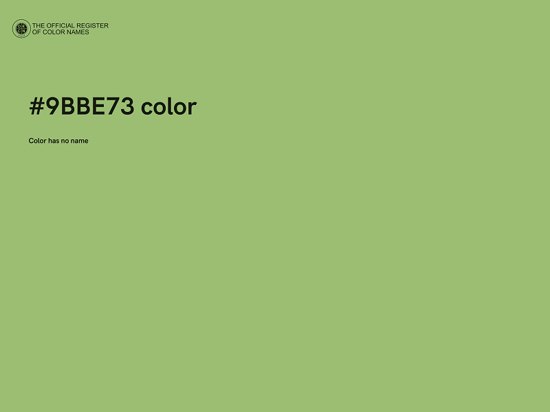 #9BBE73 color image