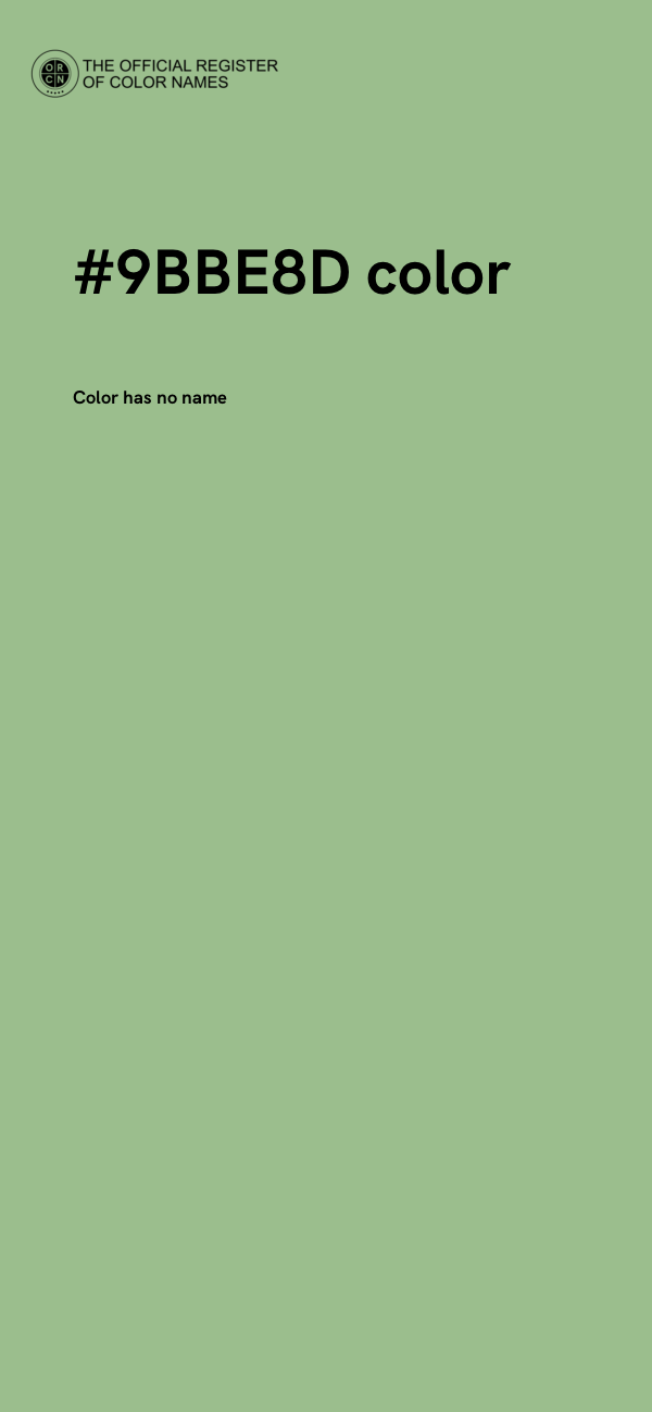 #9BBE8D color image