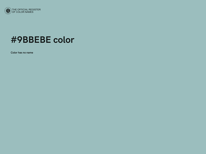 #9BBEBE color image