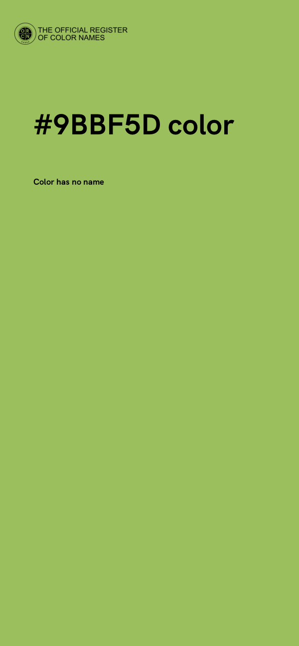 #9BBF5D color image
