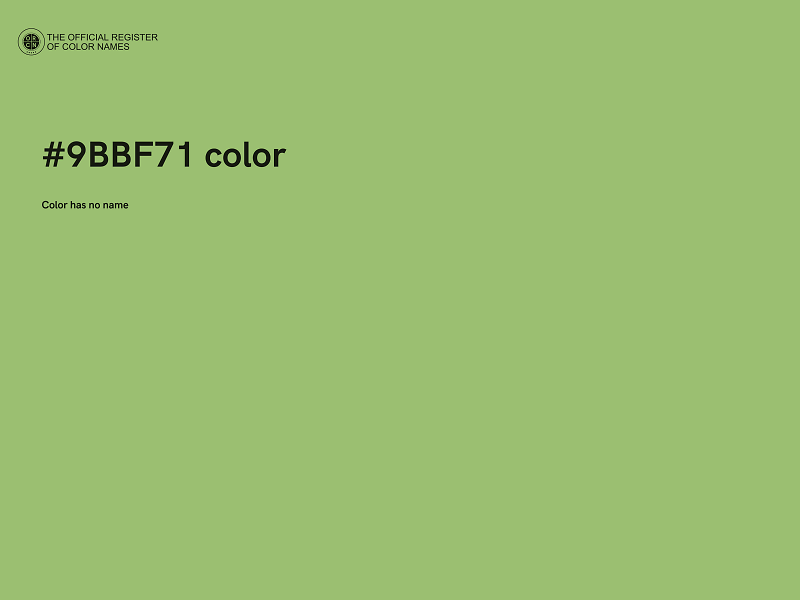 #9BBF71 color image