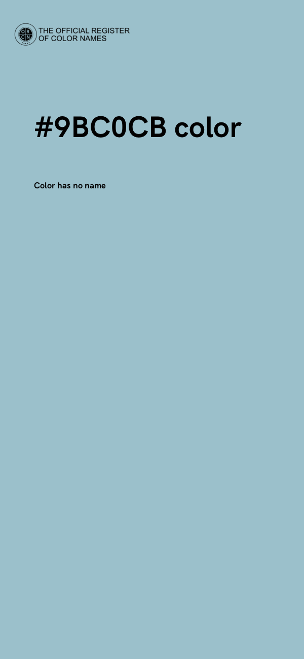 #9BC0CB color image