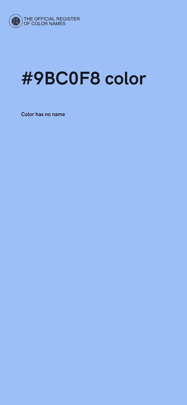 #9BC0F8 color image