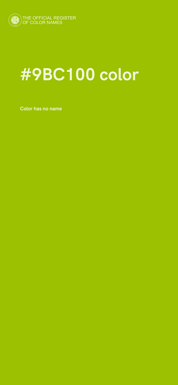 #9BC100 color image