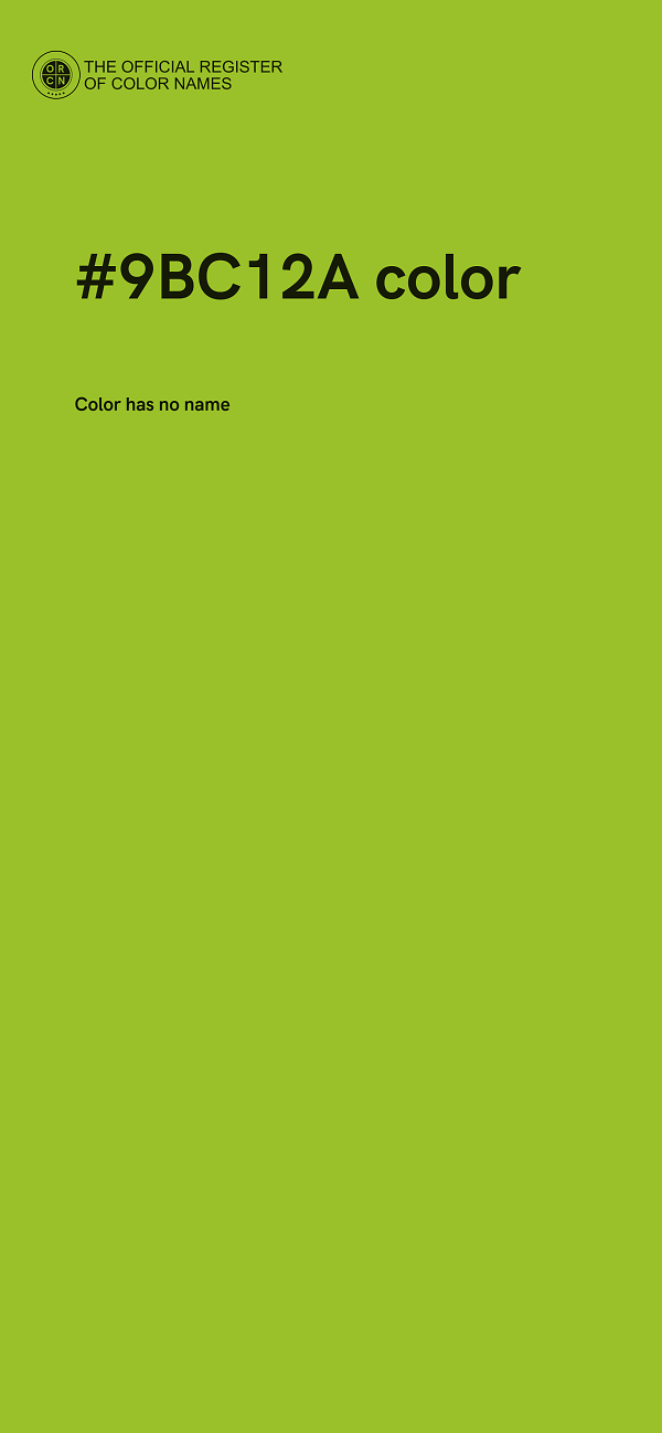 #9BC12A color image