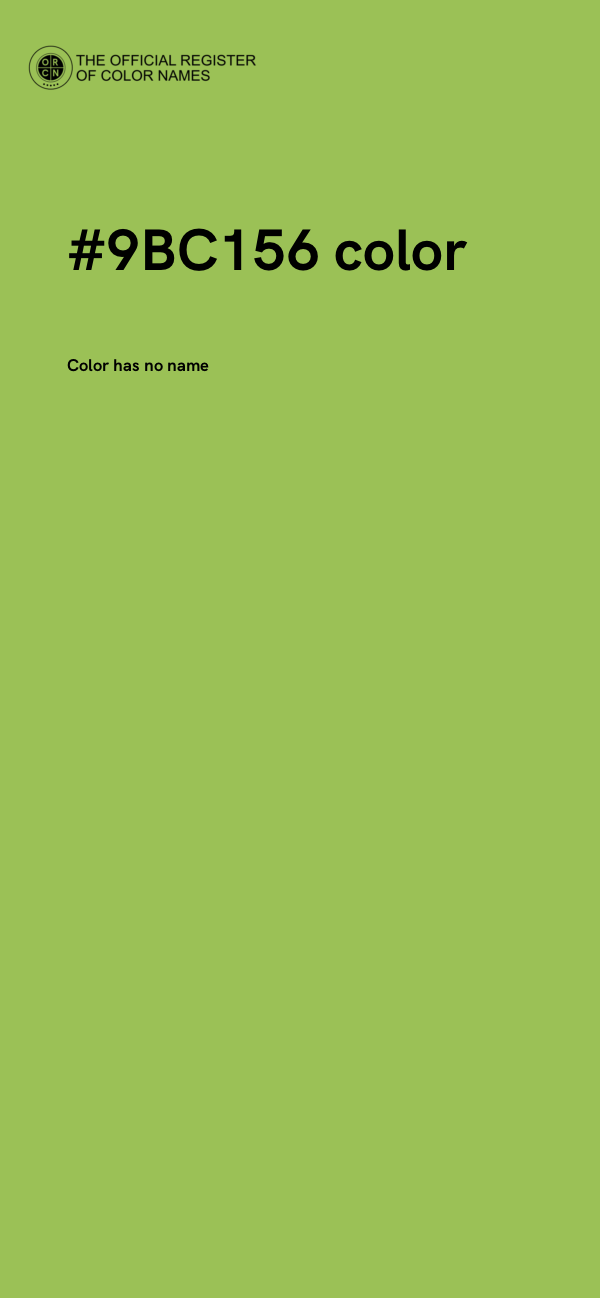 #9BC156 color image