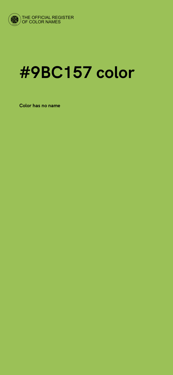 #9BC157 color image