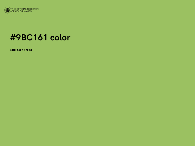 #9BC161 color image