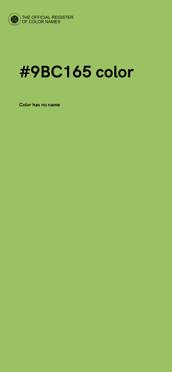 #9BC165 color image