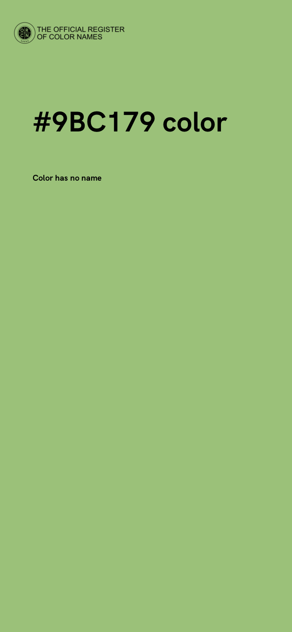 #9BC179 color image