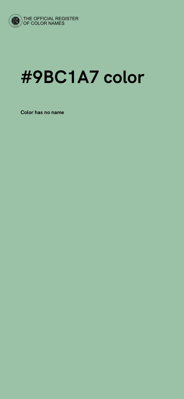 #9BC1A7 color image