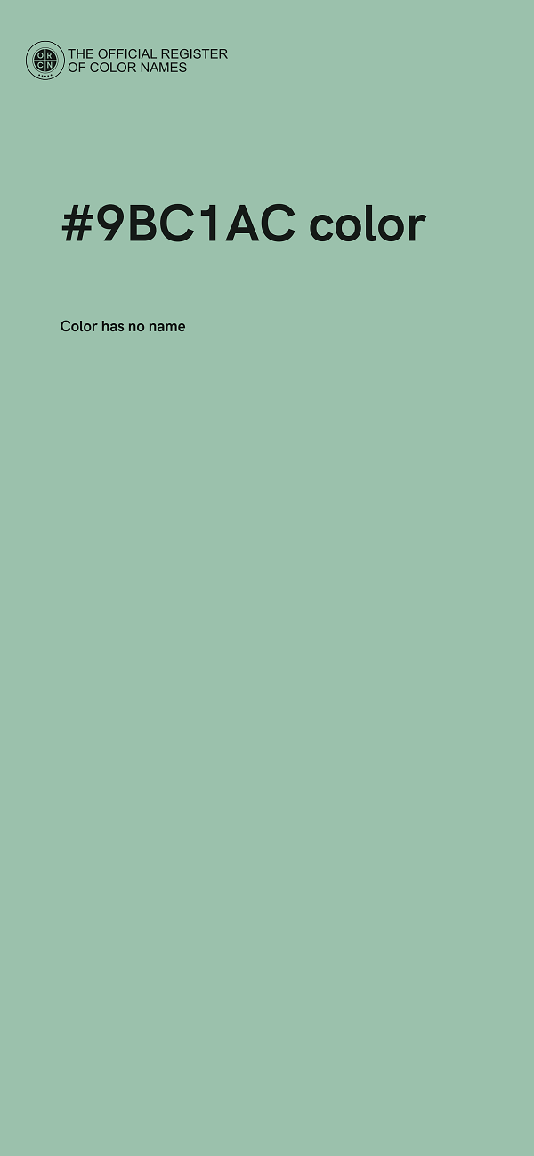 #9BC1AC color image