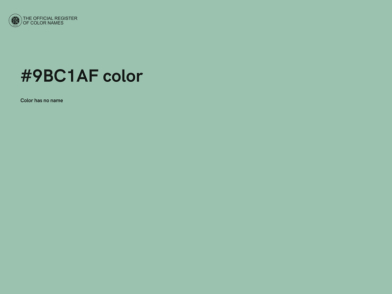 #9BC1AF color image