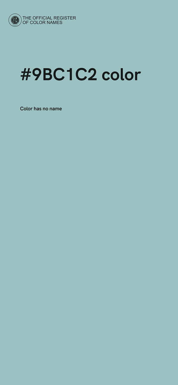 #9BC1C2 color image