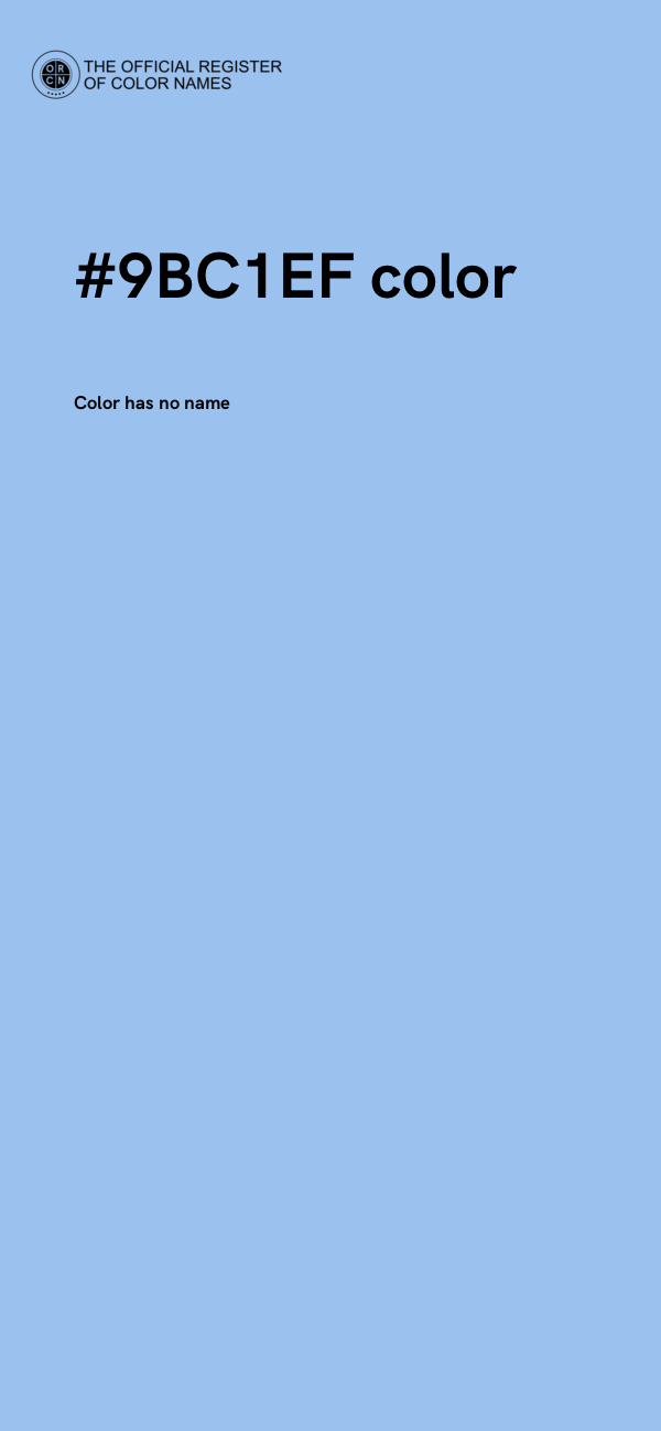 #9BC1EF color image