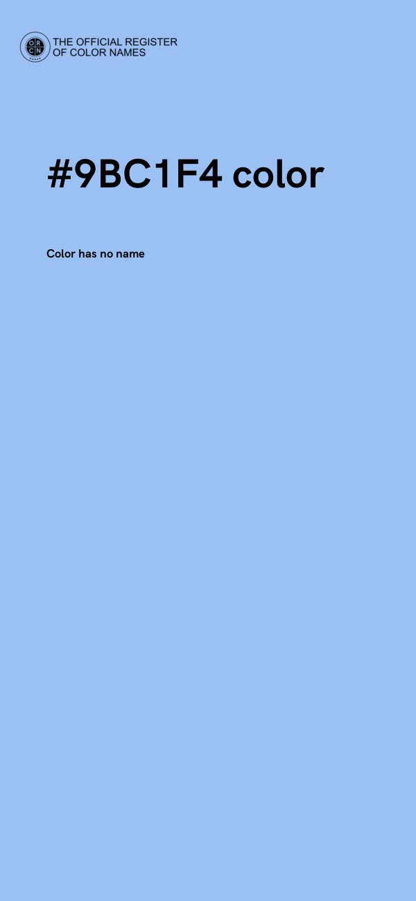 #9BC1F4 color image