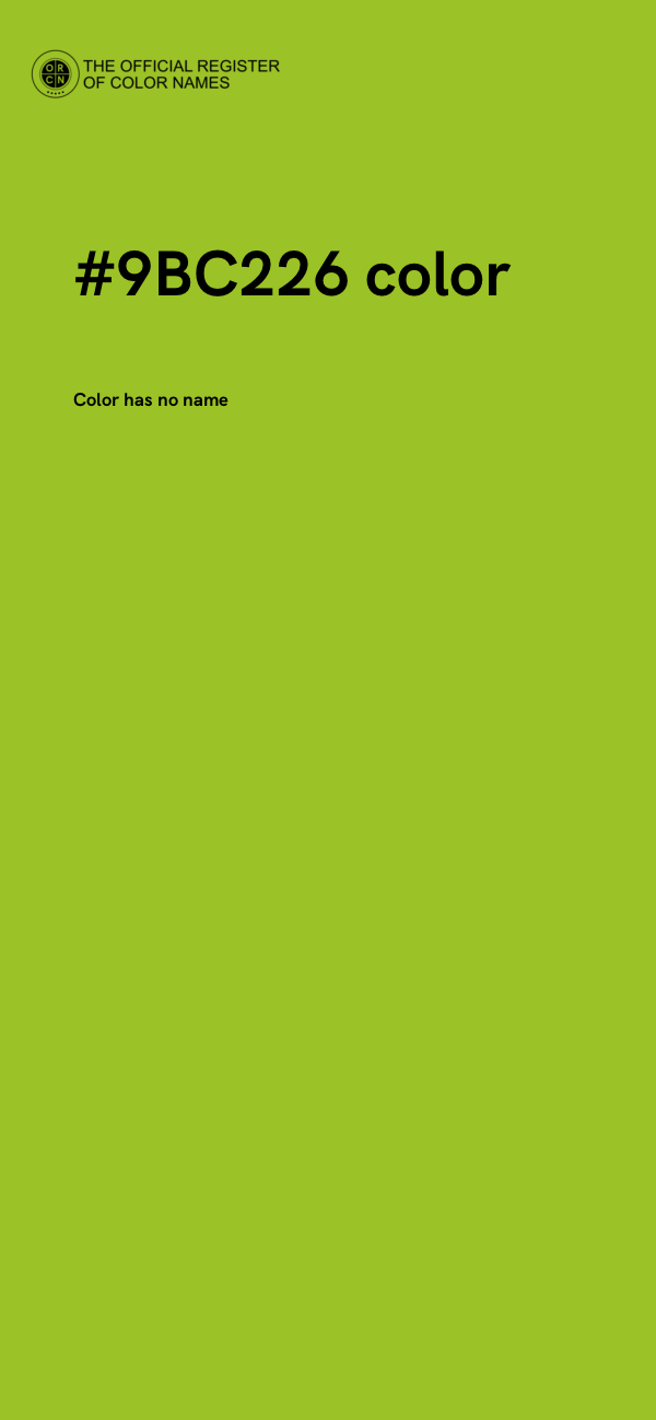 #9BC226 color image