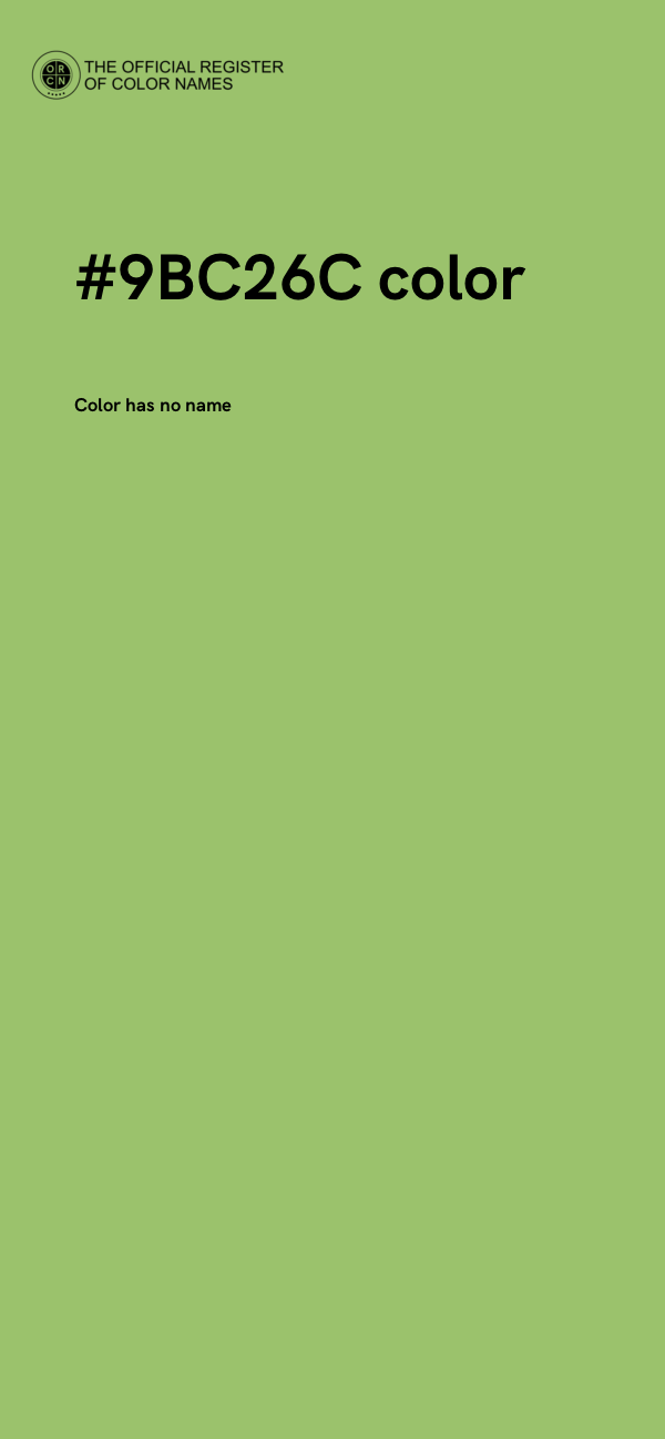 #9BC26C color image