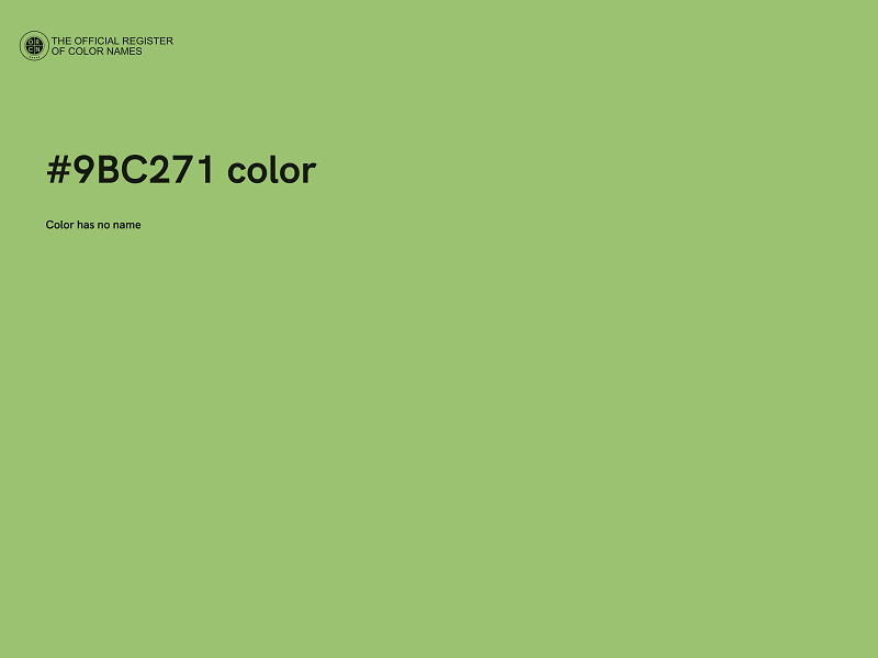 #9BC271 color image