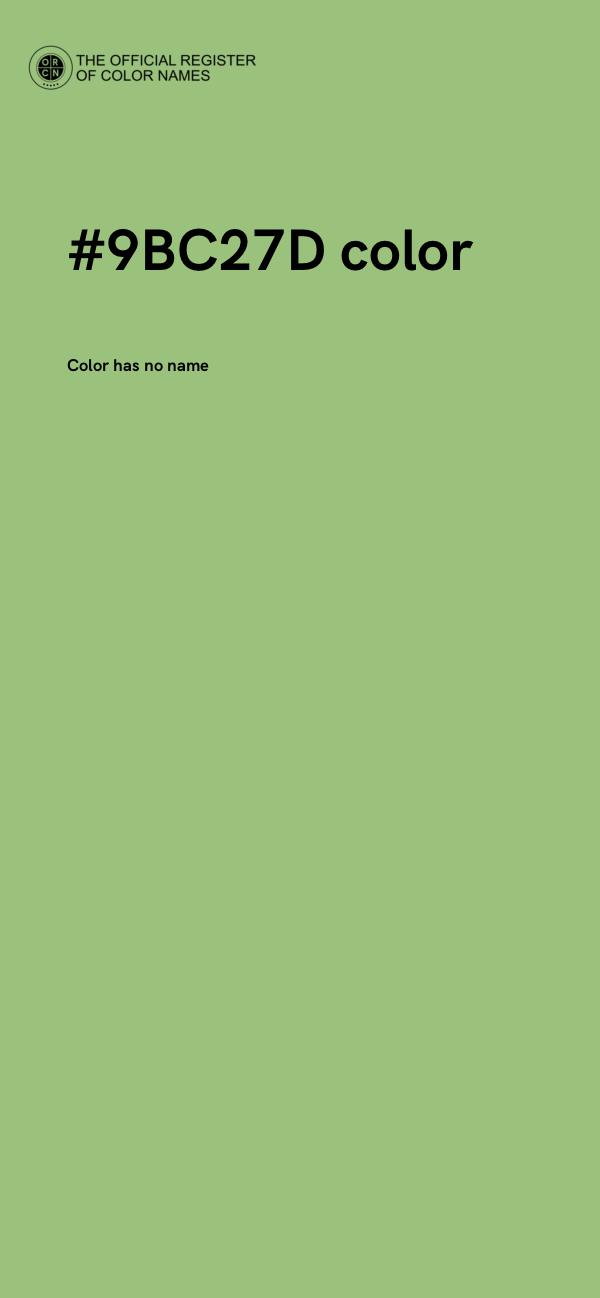 #9BC27D color image