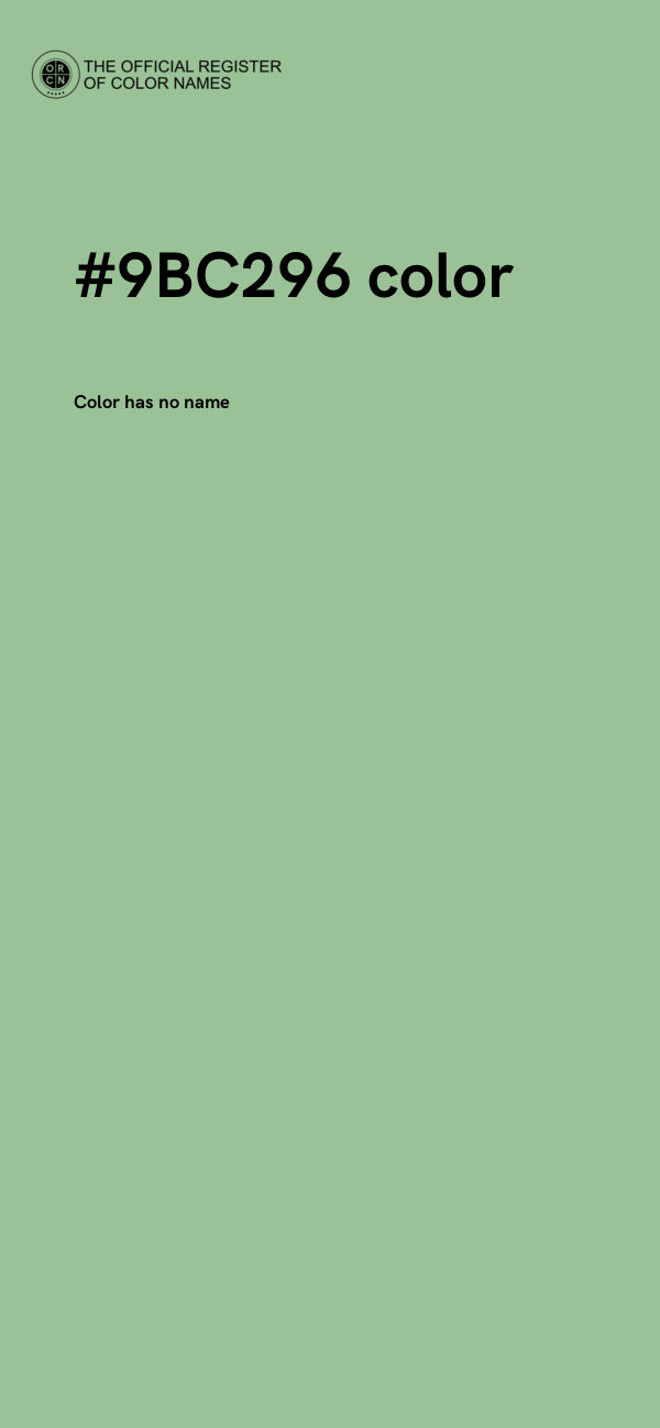 #9BC296 color image
