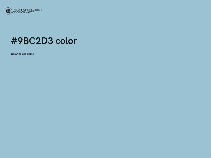 #9BC2D3 color image