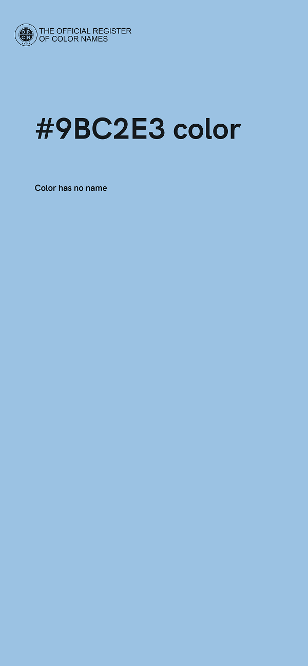 #9BC2E3 color image